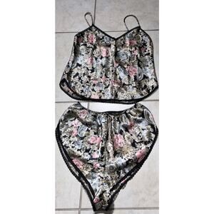 Sexy Outfit Sleepwear Pajama Top and Shorts Medium Size Vintage Myonne